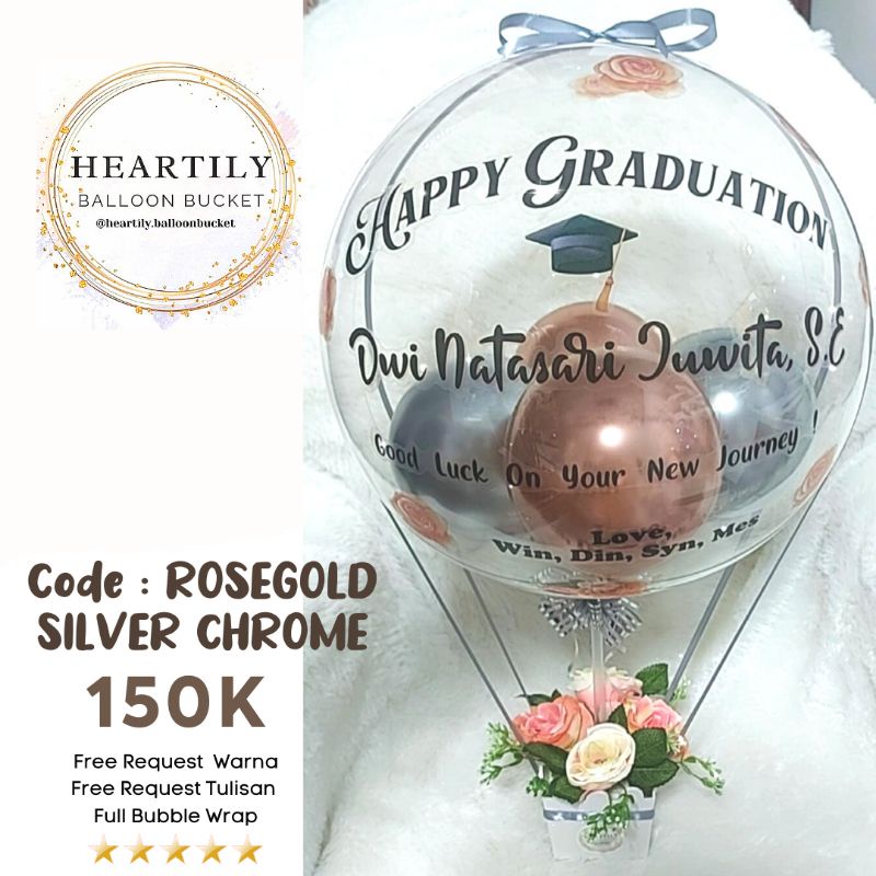 Jual Ready Jakarta Hari Jadi Buket Balon Balloon Bucket Balon Wisuda Snack Balloon Bucket