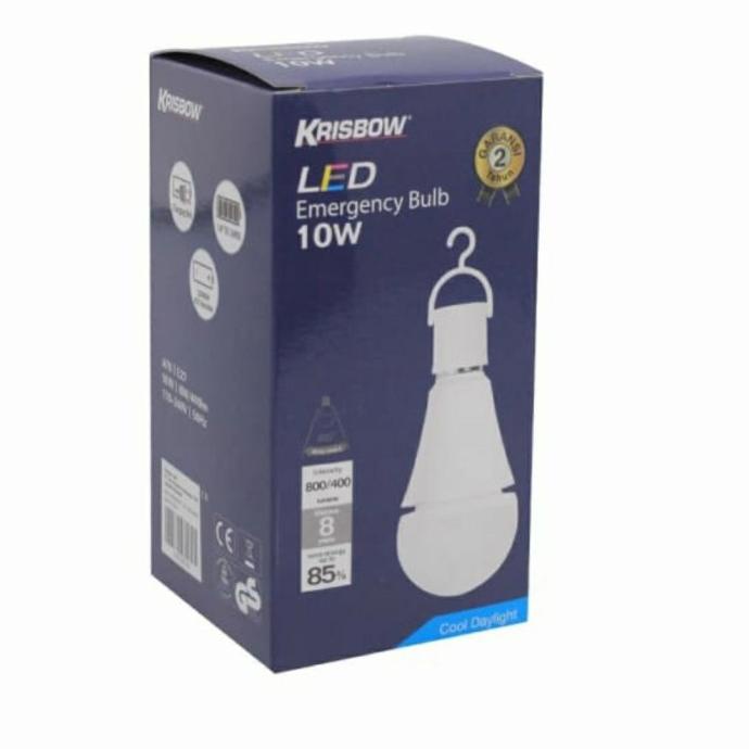 KRISBOW EMERGENCY DARURAT BOHLAM LAMPU LED 10 WATT - COOL DAYLIGHT