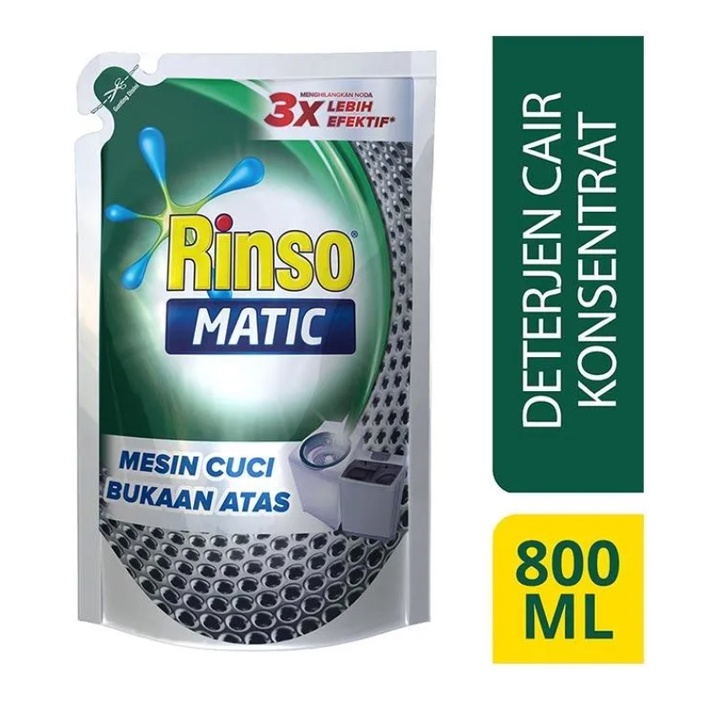 Rinso Matic Cair 1.65L Professional mesin cuci bukaan atas &amp; samping rinso cair 1600 ML 1,65 LITER rinso matic bubuk 1kg rinso matic 1kg