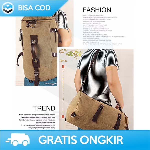 TAS GUNUNG CARRIER KANVAS WATERPROOF FREE KNIGHT MOUNTAINEERING BARREL