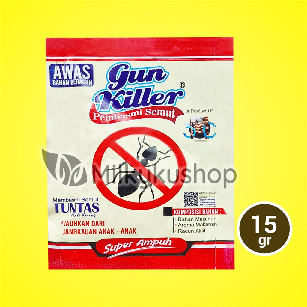 GUN KILLER PEMBASMI SEMUT SACHET 15 GRAM INSEKTISIDA