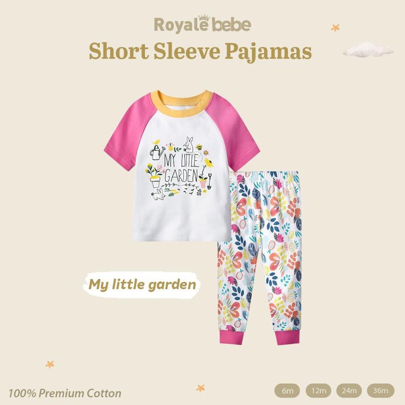 Royale Bebe Sleeve Pajamas/Piyama Bayi/Piyama anak