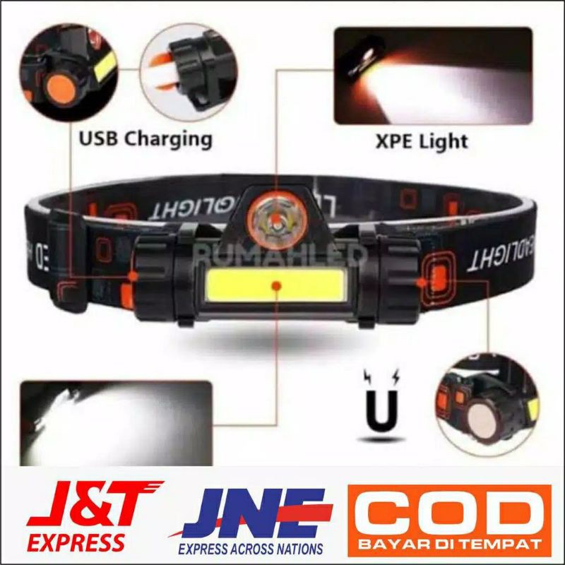 Senter / headlamp / senter kepala / senter tenda / senter gunung / lampu / lampu lepala