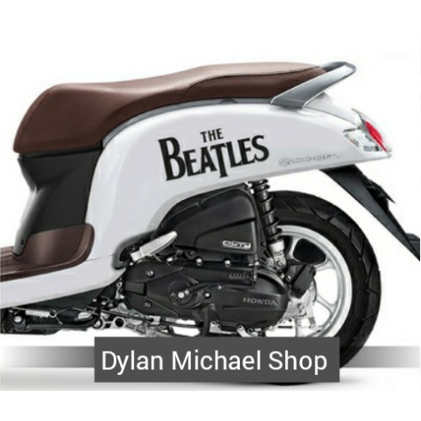 Stiker Logo The Beatles Cutting Sticker Vespa Scoopy Genio Motor Mobil