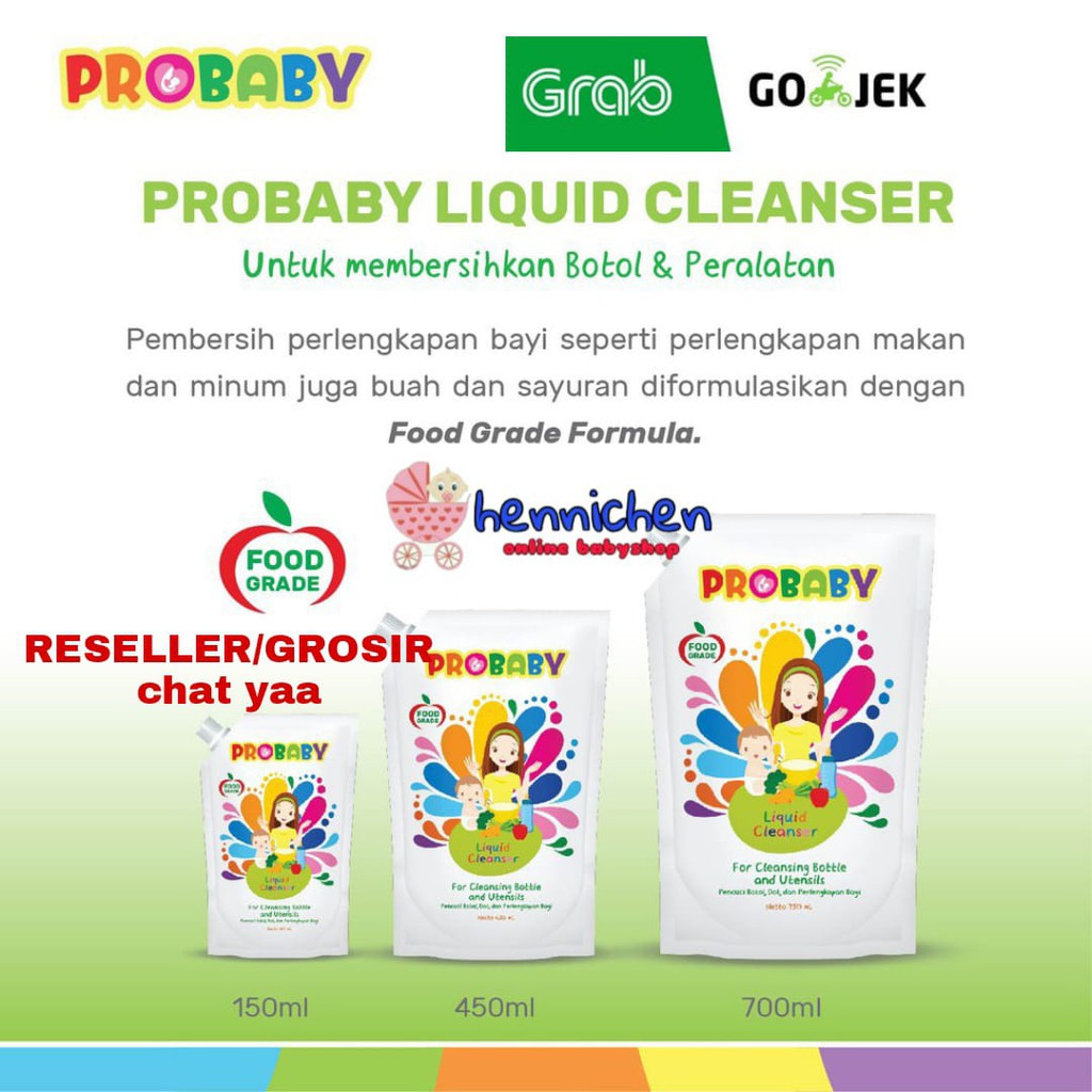 PROBABY Liquid Cleanser 450ml 150ml Sabun Pembersih Perlengkapan Bayi