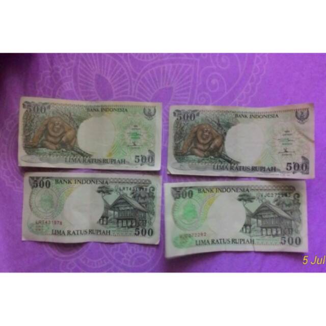Uang kuno senilai 500 rupiah