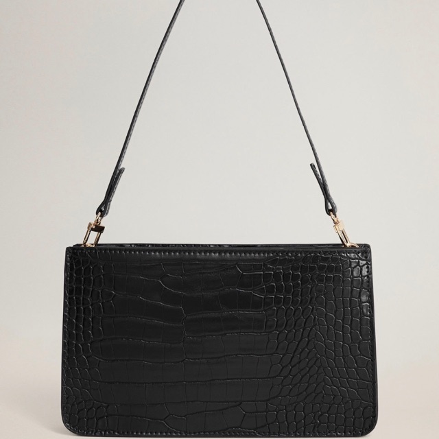 Mango croc effect baguette bag tas selempang original from mango sale