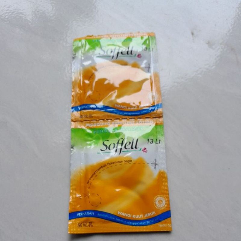 Soffell / Sofel Sachet lotion obat anti nyamuk  10 pcs ( 10 sachet )