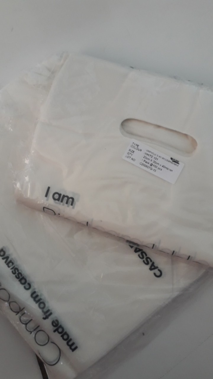 Kantong Singkong Bioplastic Cassaplast Griphole Bag Small