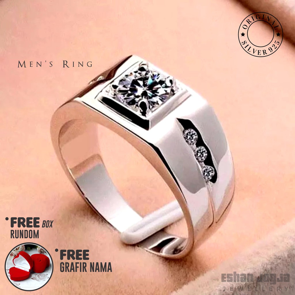 Wedding Ring Men Sterling Silver 925 Original Product
