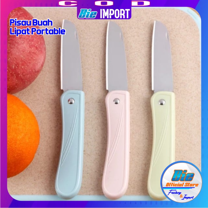 Pisau Buah  &amp; Sayur Lipat Stainless Portable Impor Best Seller