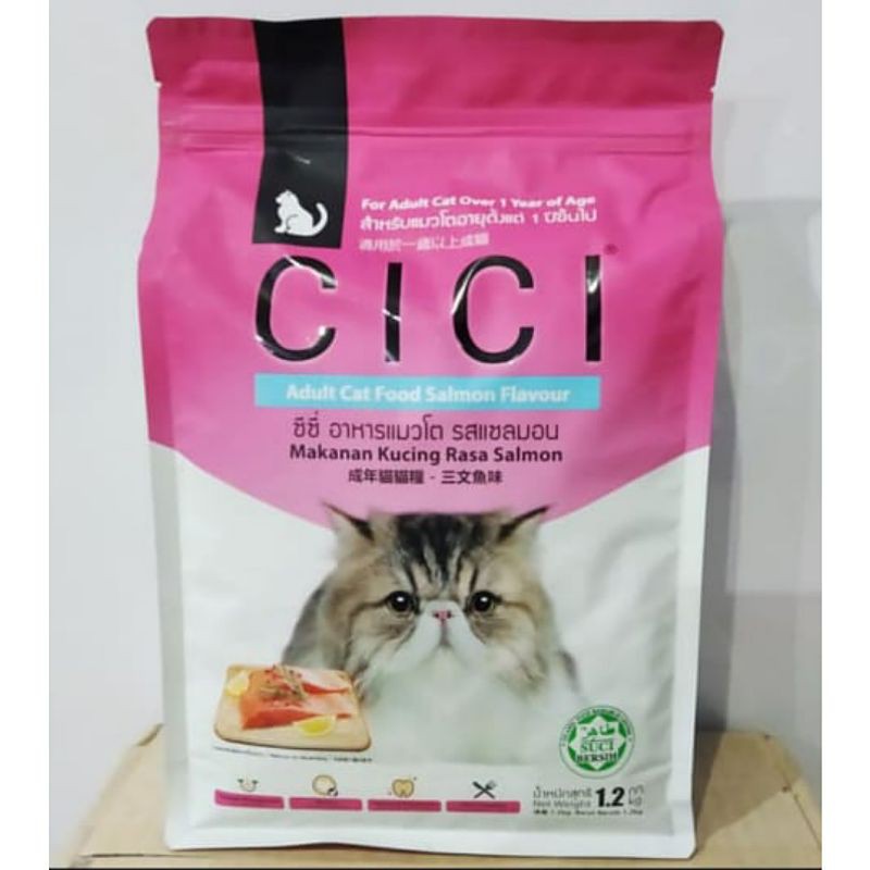 Makanan Kucing Cici Adult Salmon 1,2kg / Cici Salmon Flavour / Dry food