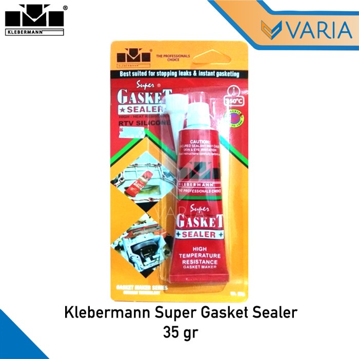 Klebermann Super Gasket Sealer 85 gr High Temp RTV Silicone Red Merah