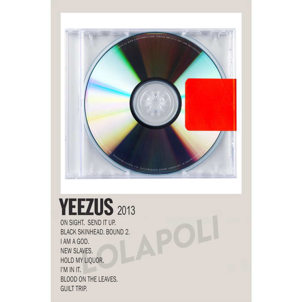 Poster Cover Album Yeezus - Kanye West