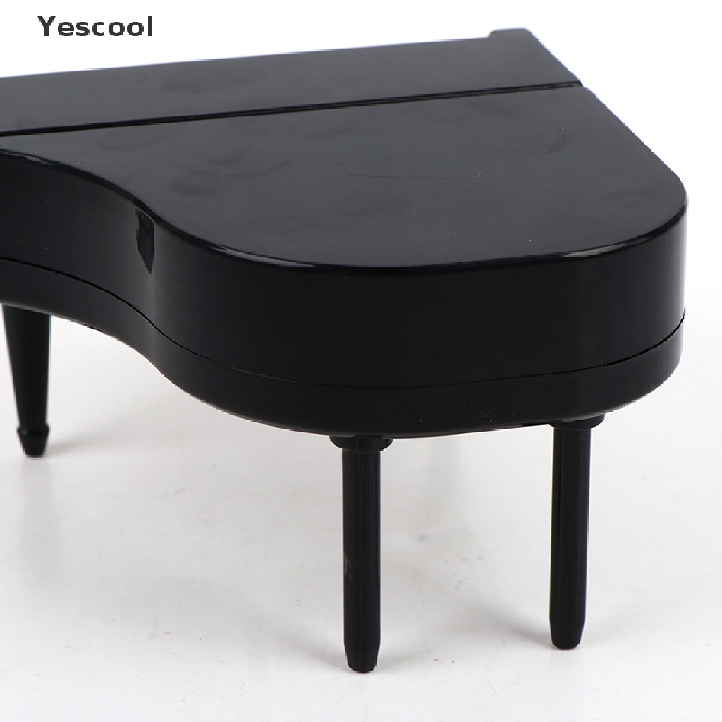 Yescool 10Pcs Garpu Buahkuemakanan Penutup Desain Piano Kartun Ukuran Mini Untuk Anak