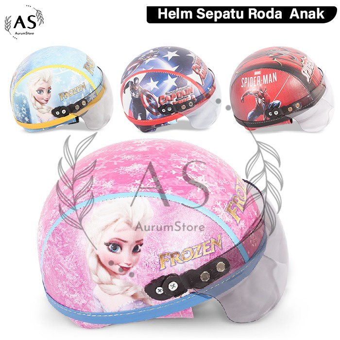 Helm + Dekker Sepatu Roda / Skuter / Otoped / Sepeda Outdoor