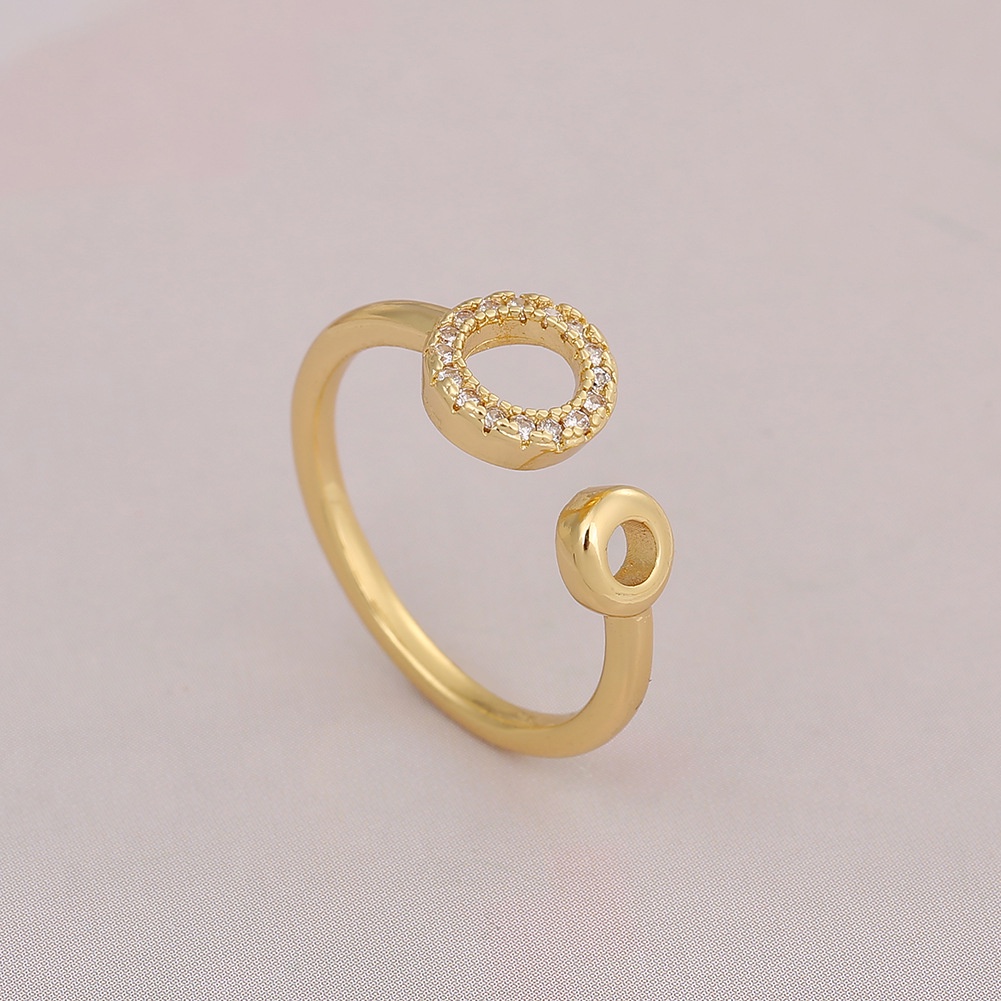 Ornamen cincin baru pribadi pembukaan cincin cincin adjustable kecil cincin