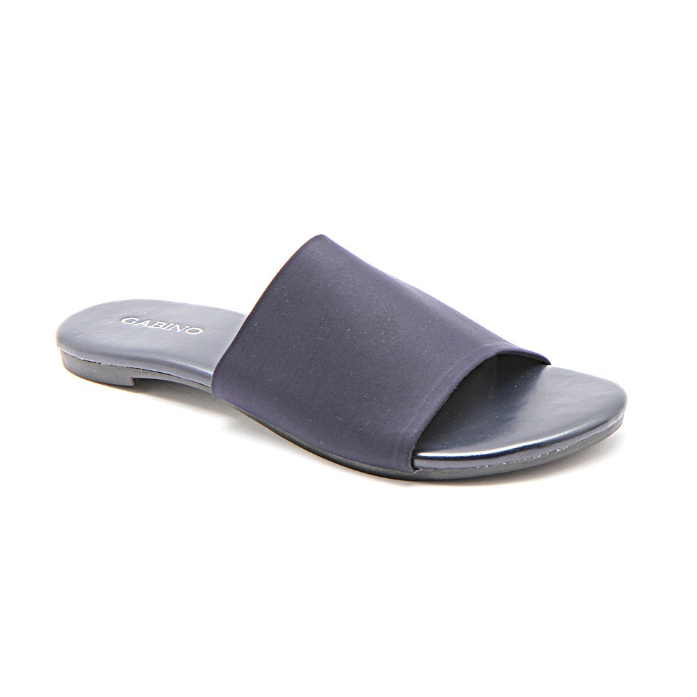 Gabino Sandal  Wanita Flat Slip On Casual Gavia Navy ET1013 