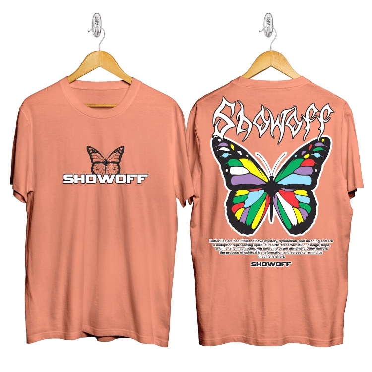 Kaos Butterfly T-Shirt Pria Lengan Pendek \ Kaos Distro Kupu - Kupu \ KAOS DISTRO COTTON COMBED