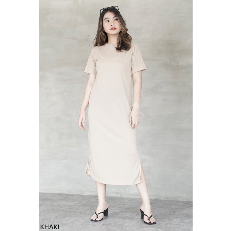 Dabagirl Knit Dress Casual Dres Wanita