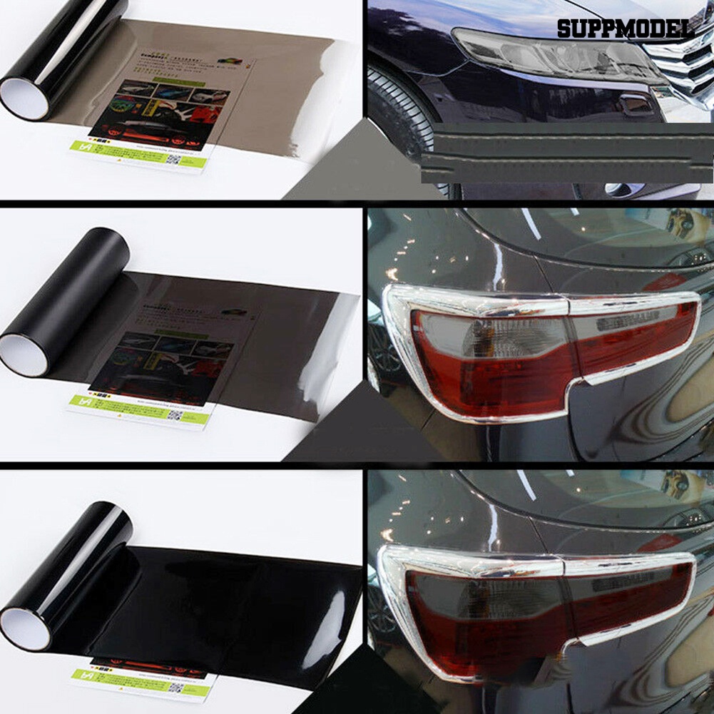 Stiker Film Wrap Lampu Depan / Belakang Mobil Ukuran 60cm X 30cm
