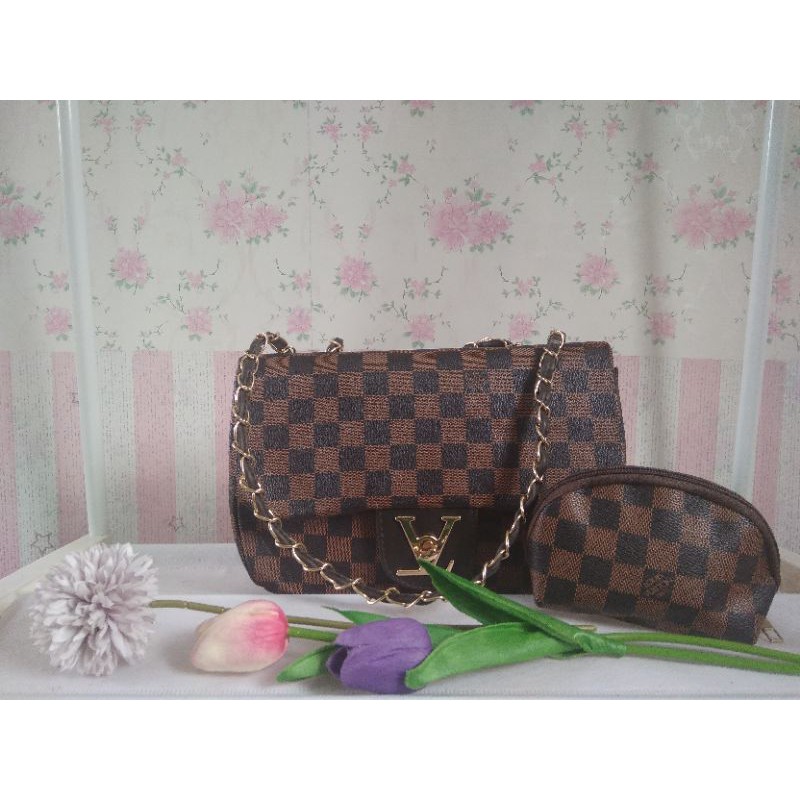 Tas Lv damir tali rantai free mini pouch