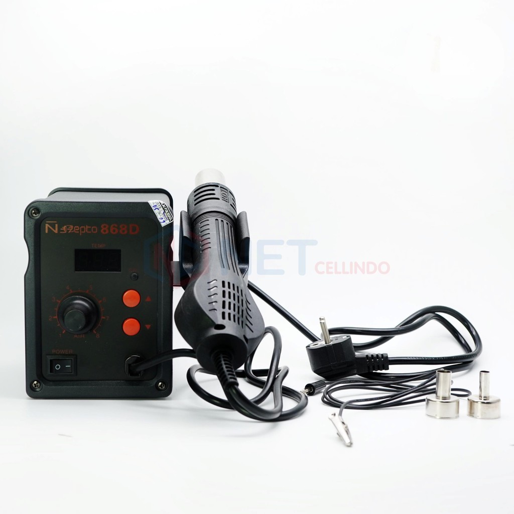 Nepto 868D Blower Solder Uap Digital dengan Kontrol Temperatur Stabil dan Akurat
