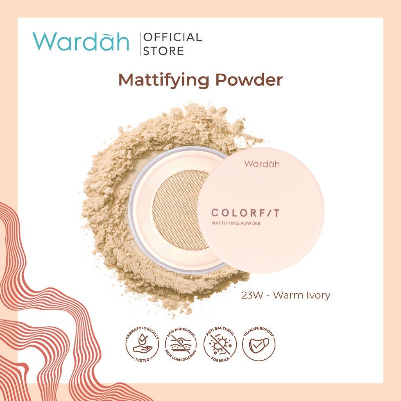 Wardah Colorfit Mattifying Powder Loose Powder/Bedak Tabur