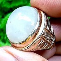 cincin batu akik pandan kapas