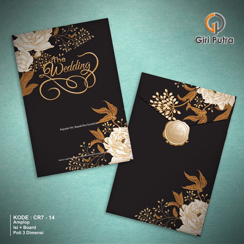 Undangan Pernikahan /  UND. CR7 - 14 / Undangan Hard Cover