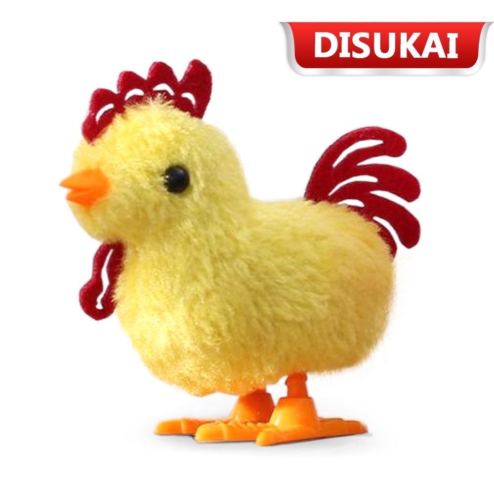 【DISUKAI】Mainan ayam jago bulu yang lucu Model ayam jago bulu berjalan otomatis