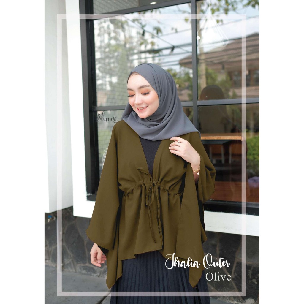 Baju Atasan THALIA Outer Cardigan Moscrepe