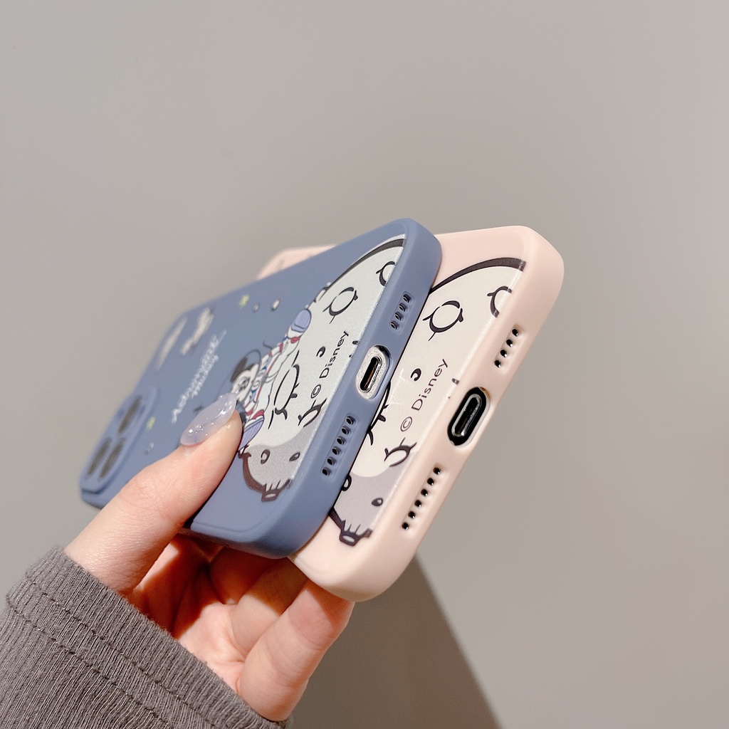Soft Case Silikon Motif Mickey / Minnie Mouse Untuk IPhone 13 12 11 Pro Max X XS XR 7 8 Plus