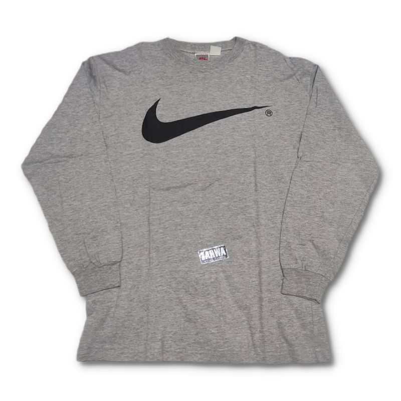 Kaos Vintage Nike Ls Big Swoosh
