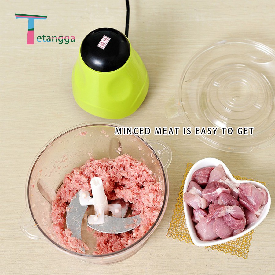 Blender Daging/Meat Grinder Food Processor/Penggiling Daging 2Set Pisau Warna Hijau Two-Color VS