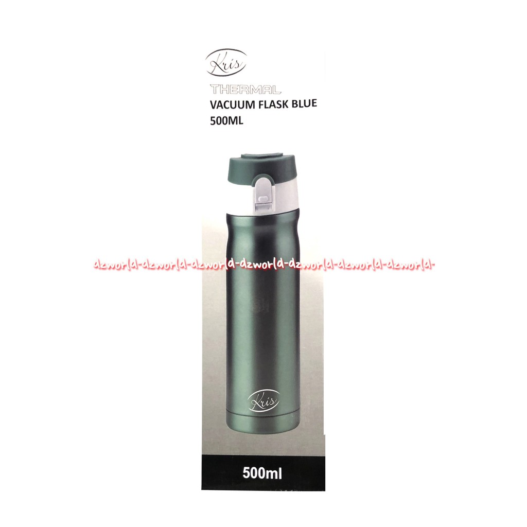 Kris Thermal Vacuum Flask Blue 500ml Botol Minum Panas Dingin Tosca Termos Toska 500 ml