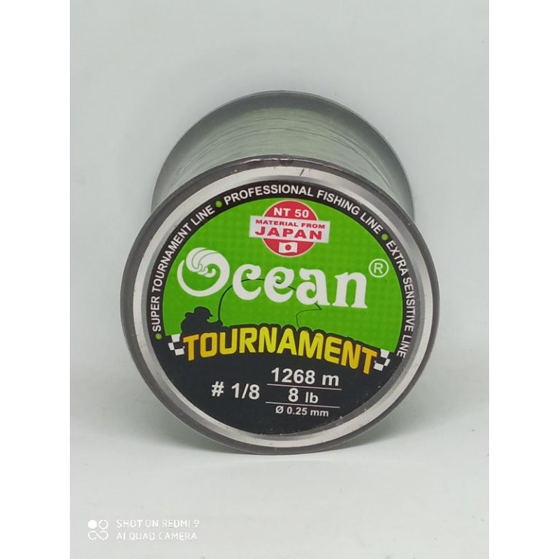 Tali Pancing Ocean Tournament No. 0,25 mm ( 1268 m )