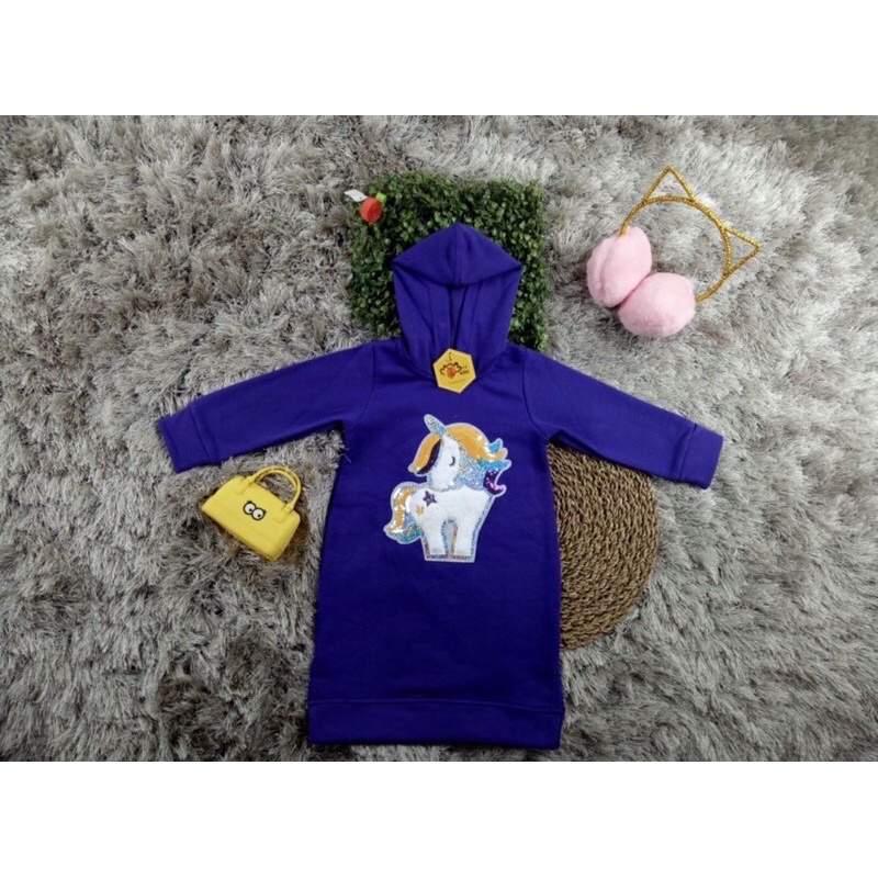 hoodie dress by my bee kids bisa jadi atasan atau dress mybee ya moms nablfashion