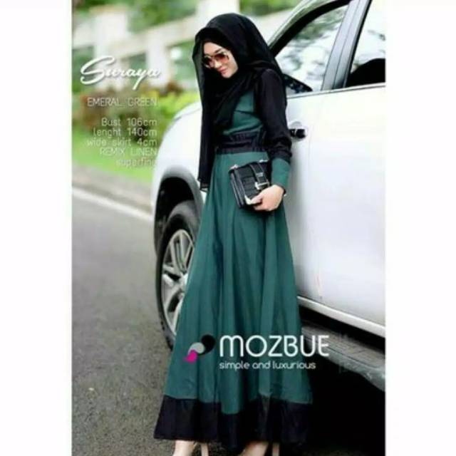 Suraya maxi baju gamis pakaian wanita dress fashion muslim