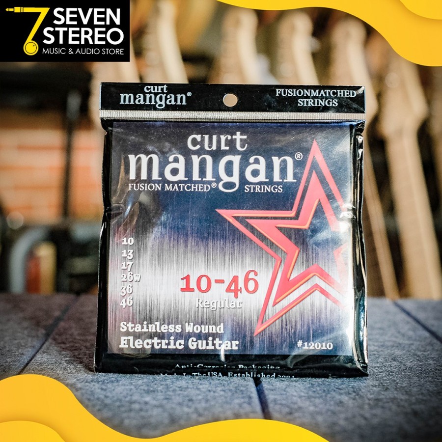 Curt Mangan 12010 Stainless Wound 10-46 Electric String Senar Gitar