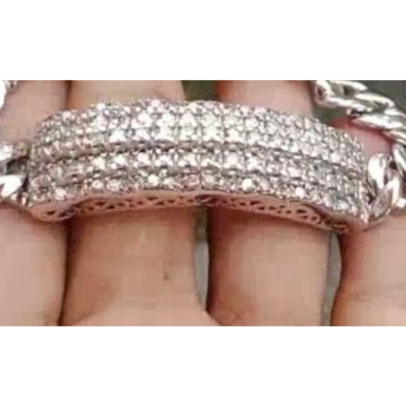 gelang perak berlian