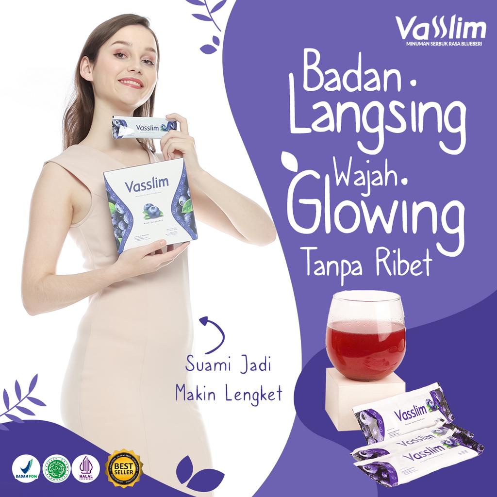 Vasslim Fiber Drink Diet Pelangsing Badan Penurun Berat Badan Cepat dan Ampuh Bpom Original