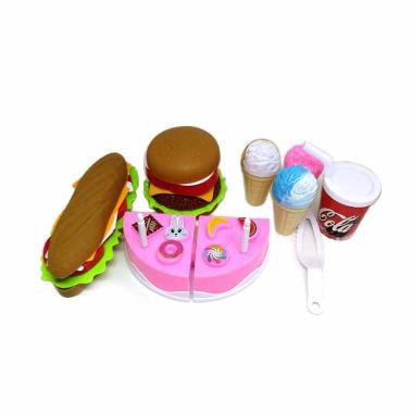 Mainan anak Hot dog Burger Ice cream Kue No. LF 33