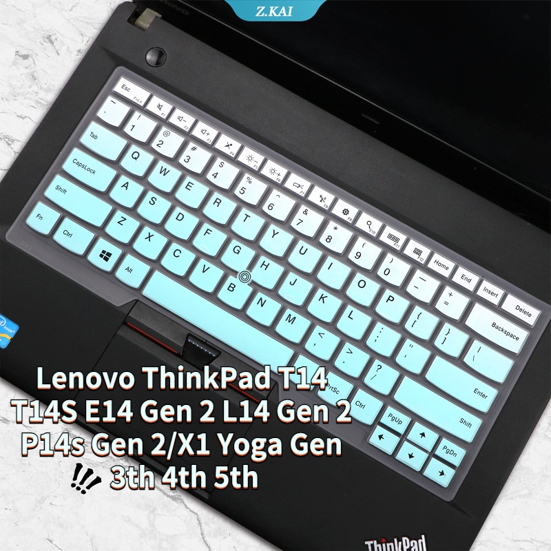 Case Silikon Membran Keyboard Anti Air Untuk Lenovo ThinkPad T14 T14S E14 Gen 2 L14 Gen 2 P14s Gen 2 14 &quot;X1 Yoga Gen 3th 4th 5k ZK