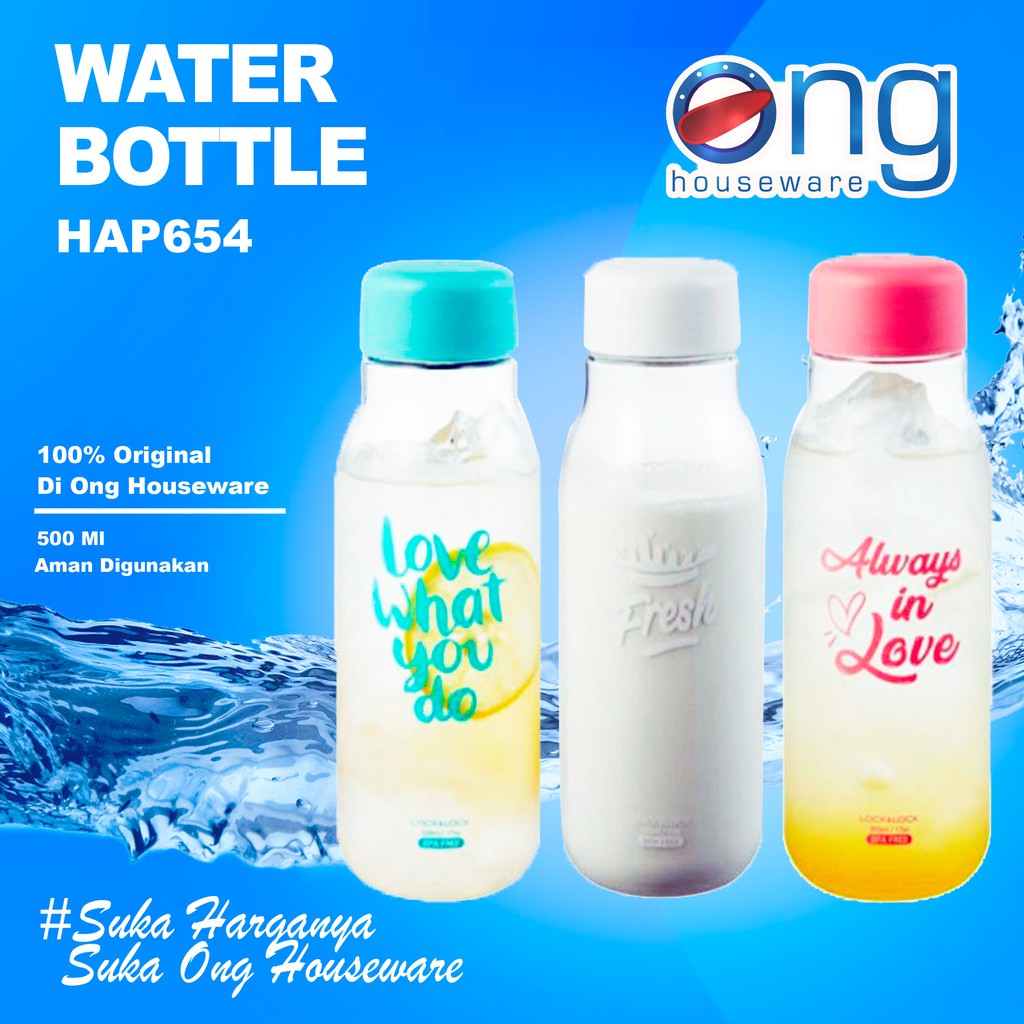 Botol Air Minum Water Bottle Lock n Lock 500ml HAP654 HAP 654 Lock