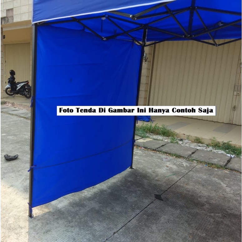 Dinding Polos Tenda Lipat Ukuran 4.5 Meter