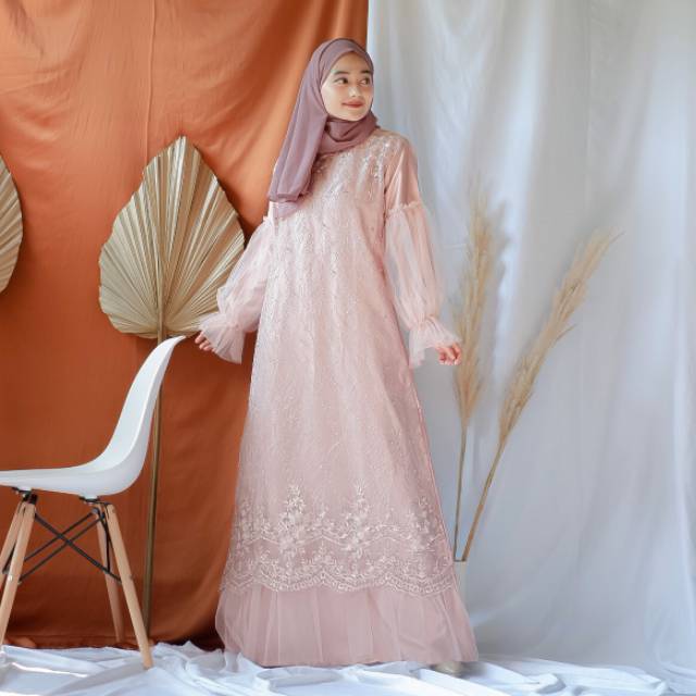 Dress brokat Dress kaftan dress pesta kondangan