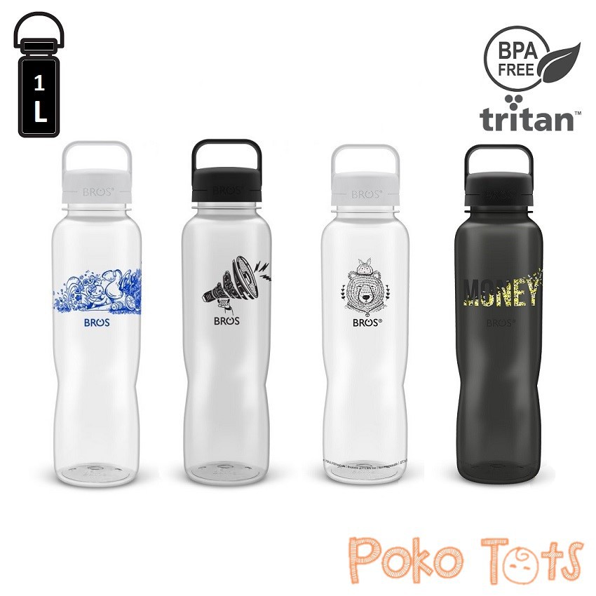 Bros Crystal Plus 1000ml Botol Minum Tritan 1 Liter