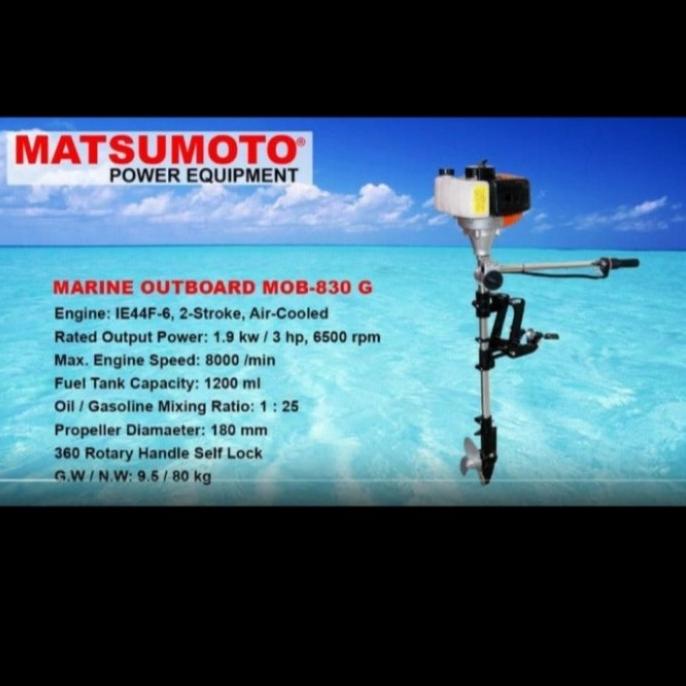 Mesin Tempel Perahu Karet Matsumoto Mob - 830G