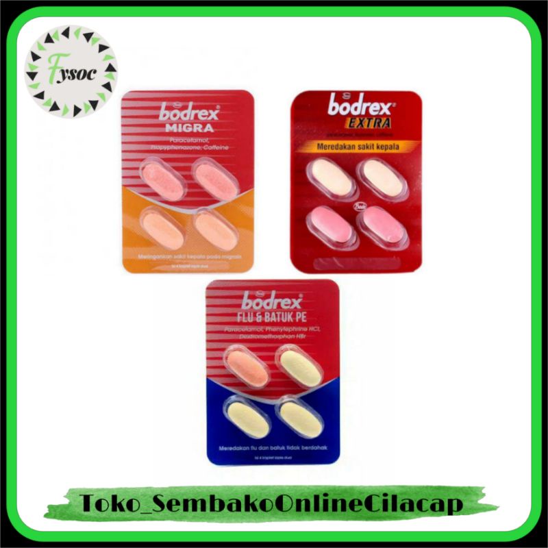 BODREX MIGRA | BODREX EXTRA | BODREX FLU BATUK PE